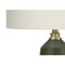 Monarch Specialties Lighting, 26 in.H, Table Lamp, Green Ceramic, Ivory / Cream Shade, Contemporary I 9624 - alternate 3